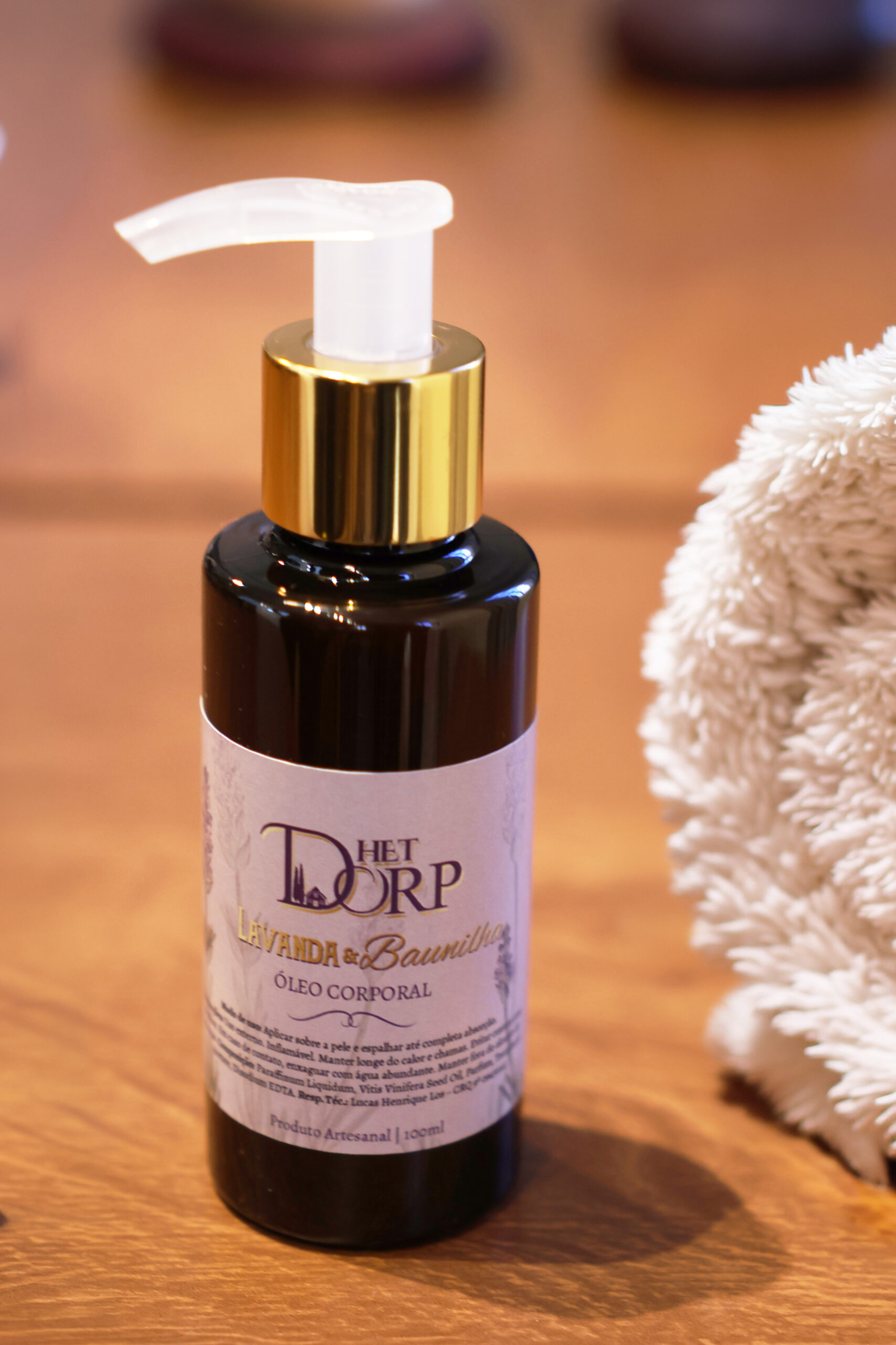 Óleo Corporal para Massagem e Banho Lavanda e Baunilha